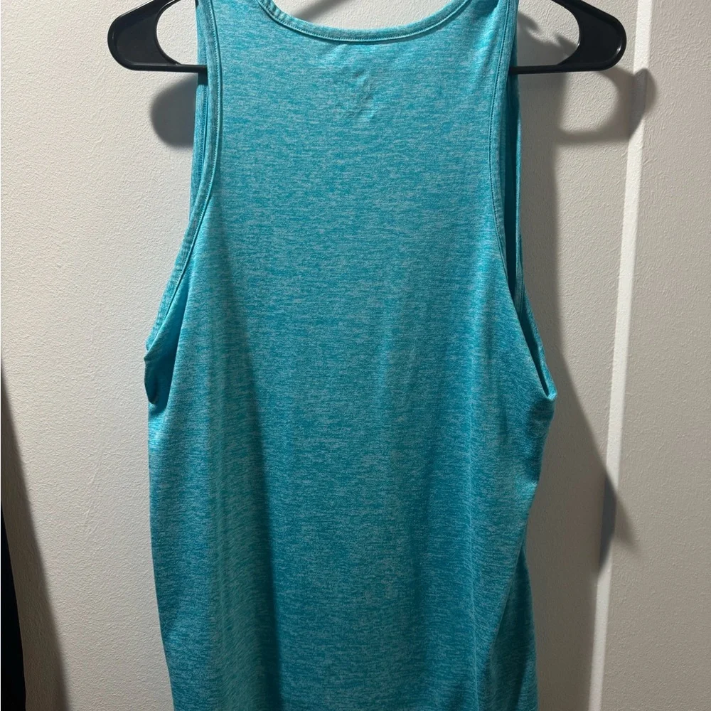 Nike High Neck Blue Tank Top - Picture 2 of 2